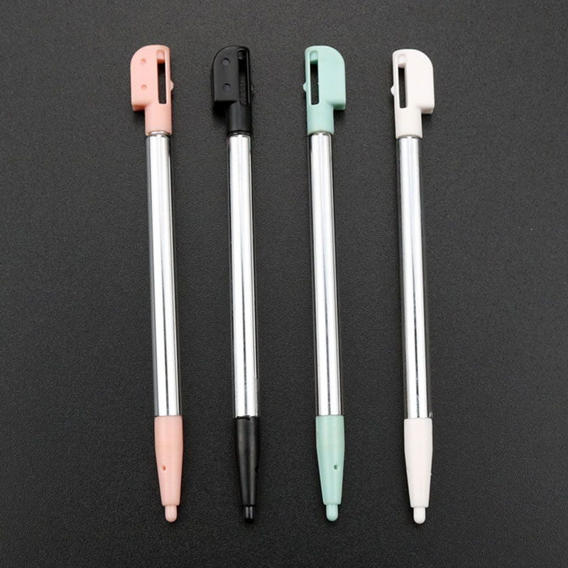 Chenghaoran caneta retrátil para nintendo ds lite, caneta de tela sensível ao toque de plástico com 4 peças