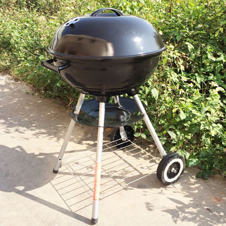 Protable Charcoal Barbecue Grill Garden Camping BBQ Charcoal Grill Picnic Easily Assembled and Cleaned BBQ Charcoal Grill