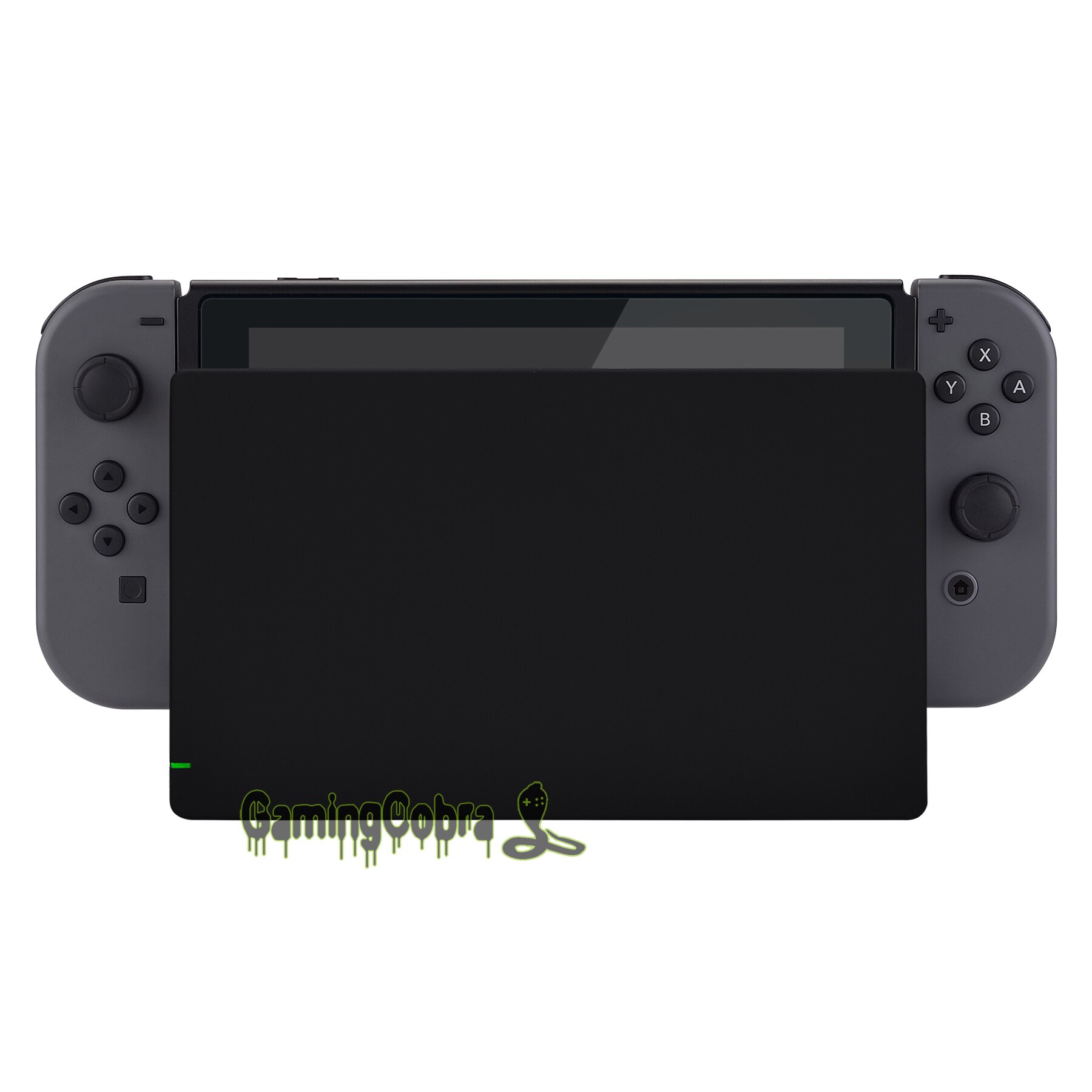 Custom Soft Touch Black Faceplate DIY Replacement Housing Shell for Nintendo Switch Dock