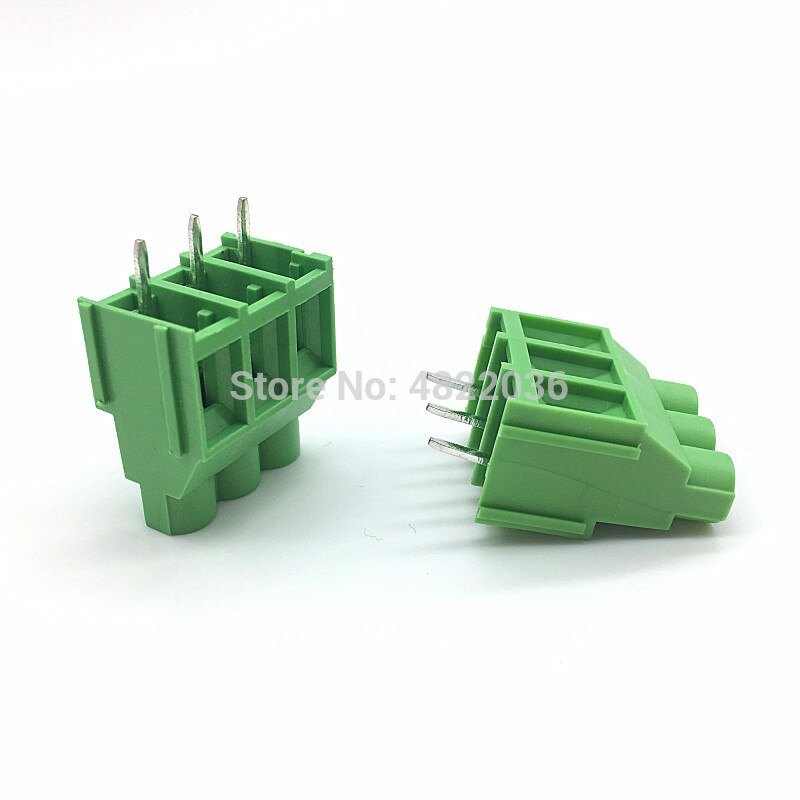 5 stk  kf635 6.35mm 7.62mm 9.5mm skrue pcb terminalblok stik pitch 2 pin 3 pin 300v 30a skrue terminal