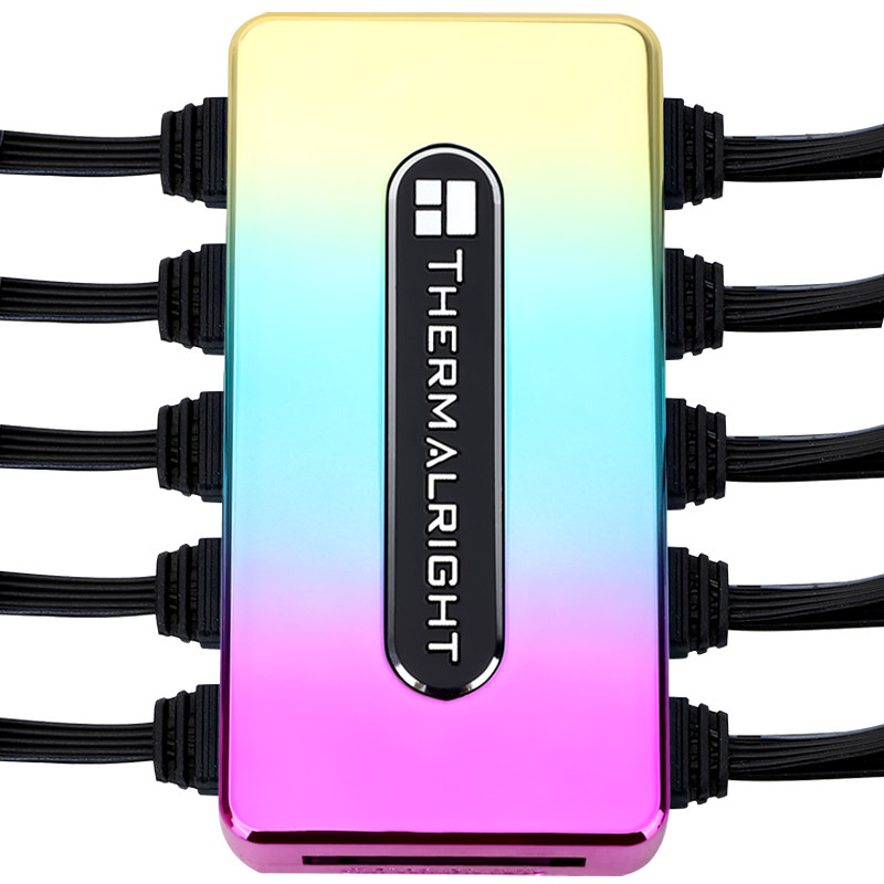 Thermalright FAN-ARGB HUB-Controller REV Computer Fan 1 To 10 HUB,4PIN PWM Spliter ,Support Mainboard Control, STAT Power Supply