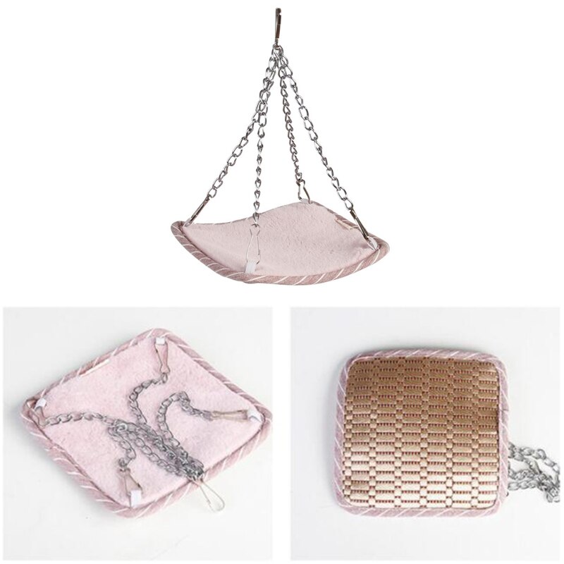 Small Pet Hammock Hamster Rodent Square Cage House... – Grandado - Square Hamster Cage