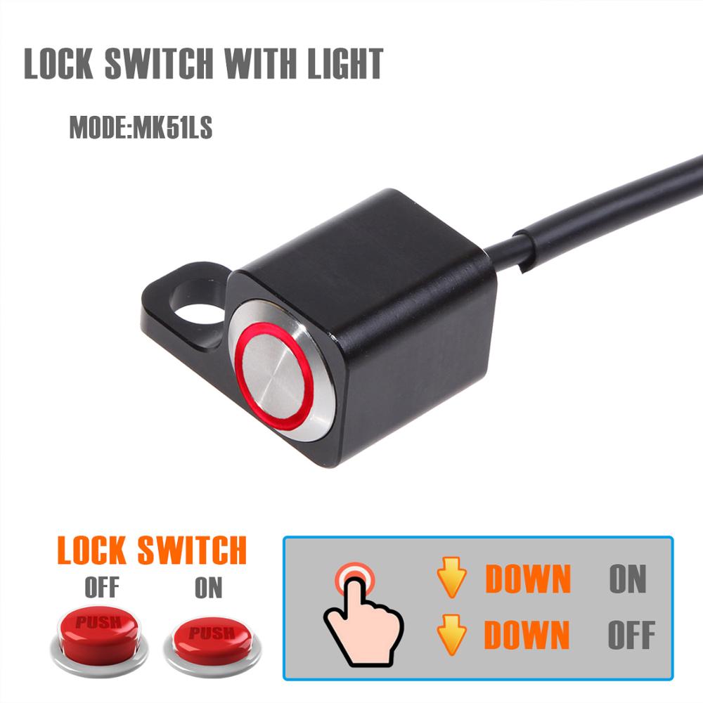 1pcs BOSMAA Motorcycle Rear View Mirror Bracket Handlebar Switches Headlight Fog For Sport Dirt Electric Bike Interrupteur Moto