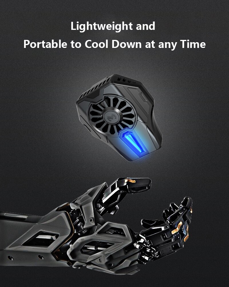Mobile Phone Cooler Game Cooler System Fan Cooling Cell Fan Holder Stand Coolers Cell Phone Radiator Mobile Phone Fan