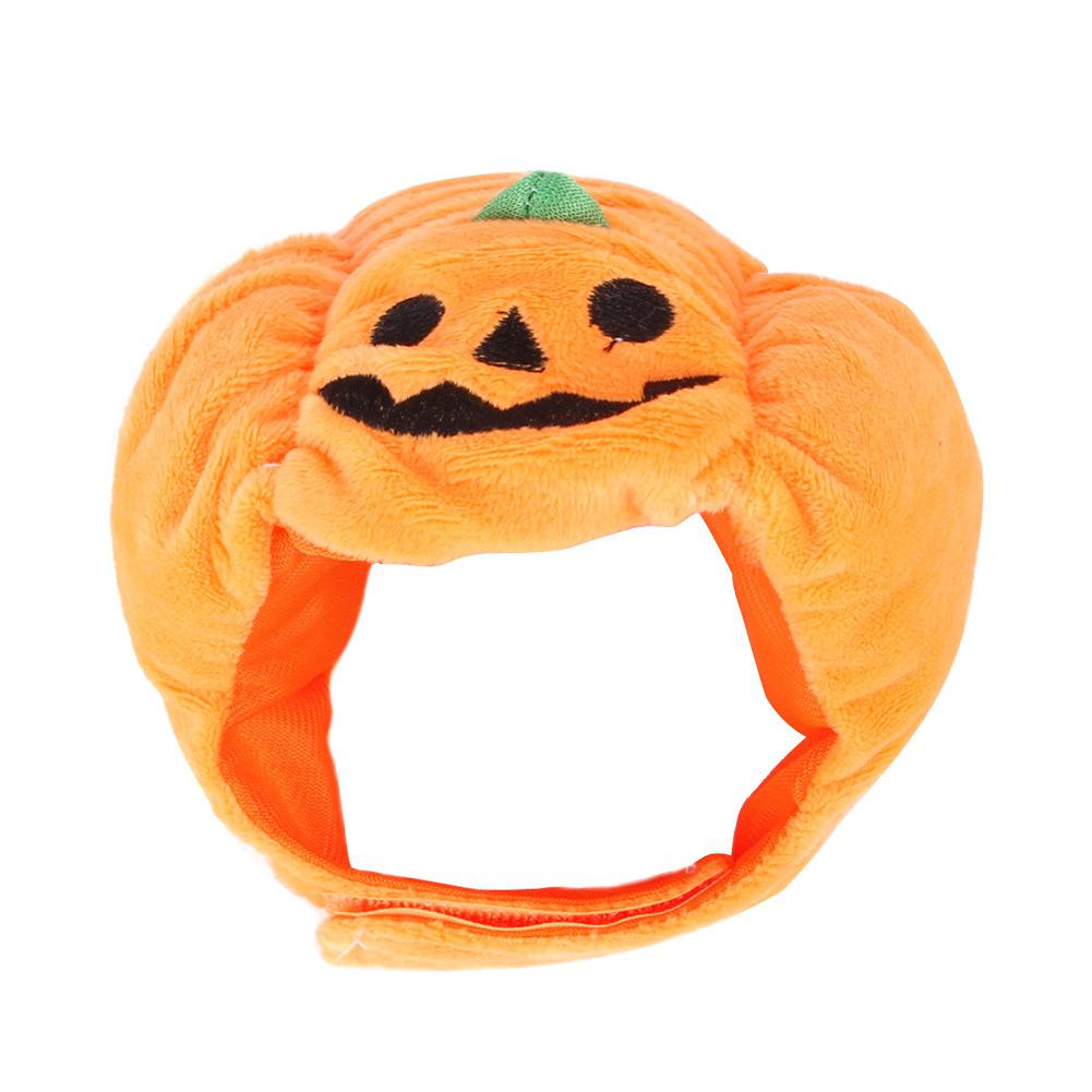 LanLan Pet Zucca di Halloween Cappello di Peluche Vestito Copricapo per il Costume Cosplay