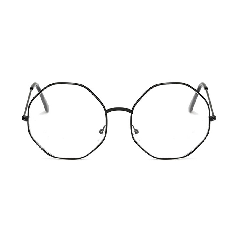 Montura de gafas transparente de para mujeres y hombres montura clara Vintage gafas redondas de Metal para mujeres monturas de gafas ópticas transparentes