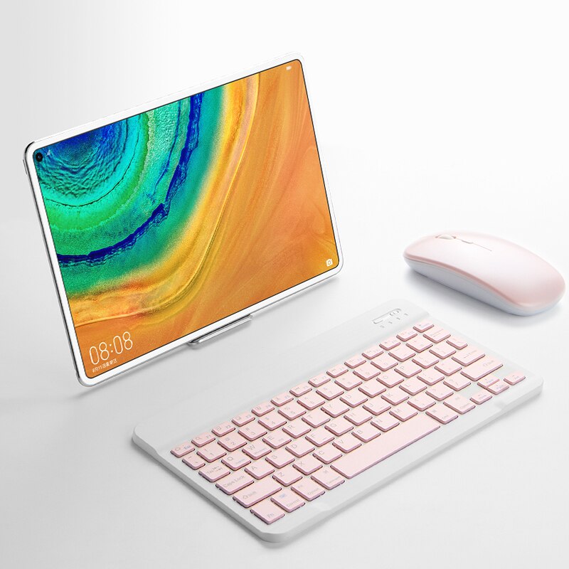 Clavier Bluetooth Souris Pour Huawei MediaPad T3 T5 M2 M3 Lite 8.0 T10 T10S 10.1 M3 8.4 M5 M6 8.4 Matepad 10.4 Pro 10.8» Tablette