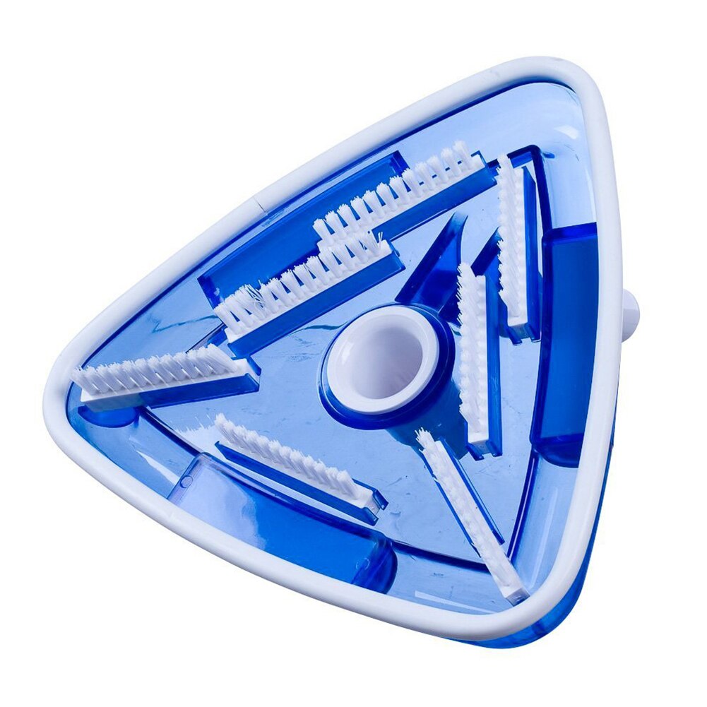 Transparent Triangle Spa Swimming Pool Vacuum Cleaner Head Wall Ground Cleaning Brush Tool Accessory for Tubs SPA Fountain
