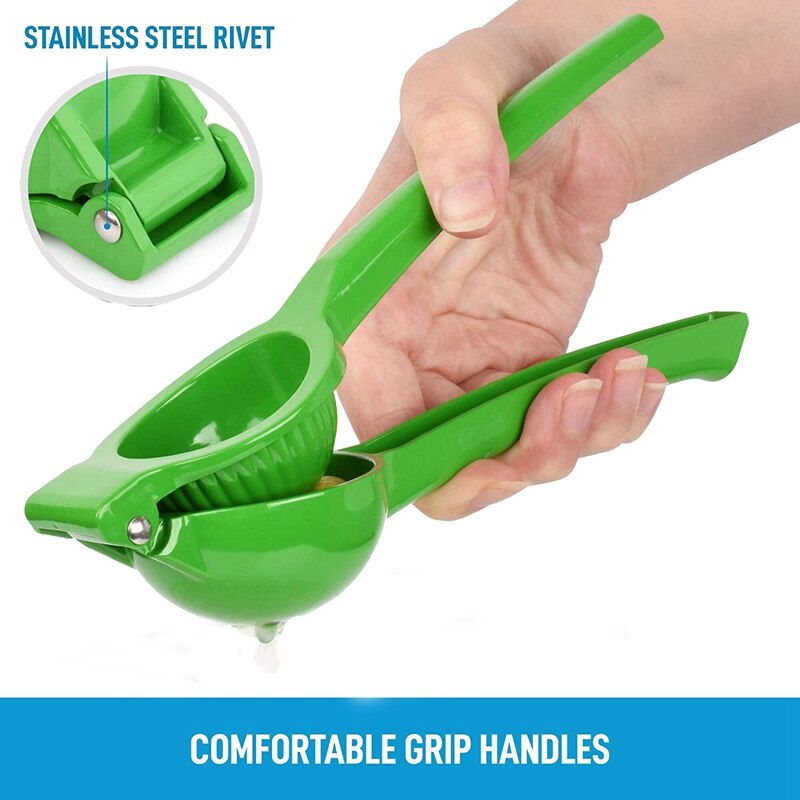 Metal Lemon Squeezer, Citrus Juicer, Manual Press Citrus Hand Juicer for Extracting the Most Juice Possible