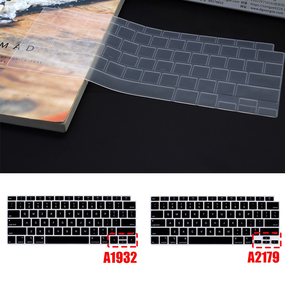For Macbook Air13 Laptop Keyboard Cover Protective Film Air13.3 A2179 Silicone Keyboard Cover US/EU/JP Color Dust Cases