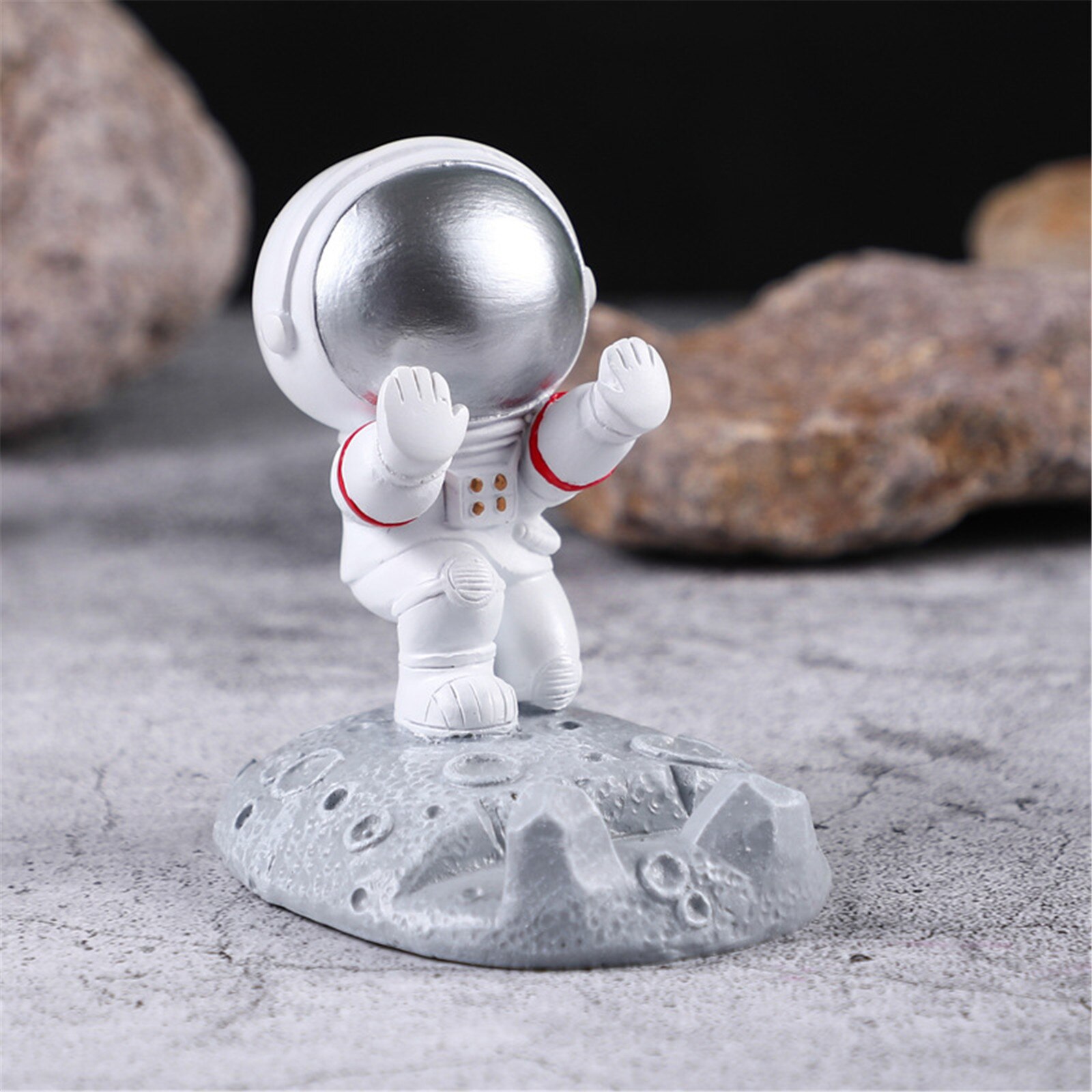 4 # Desktop Holder Stand Iphone Astronaut Universele Mobiel Smartphone Houder Bureau Decoratie Artikelen Voor Accessoires: B