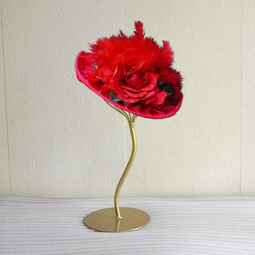 Moderne Freistehende Metall Perücke Ständer Dummy Kopf Hut Kappe Haar Halter