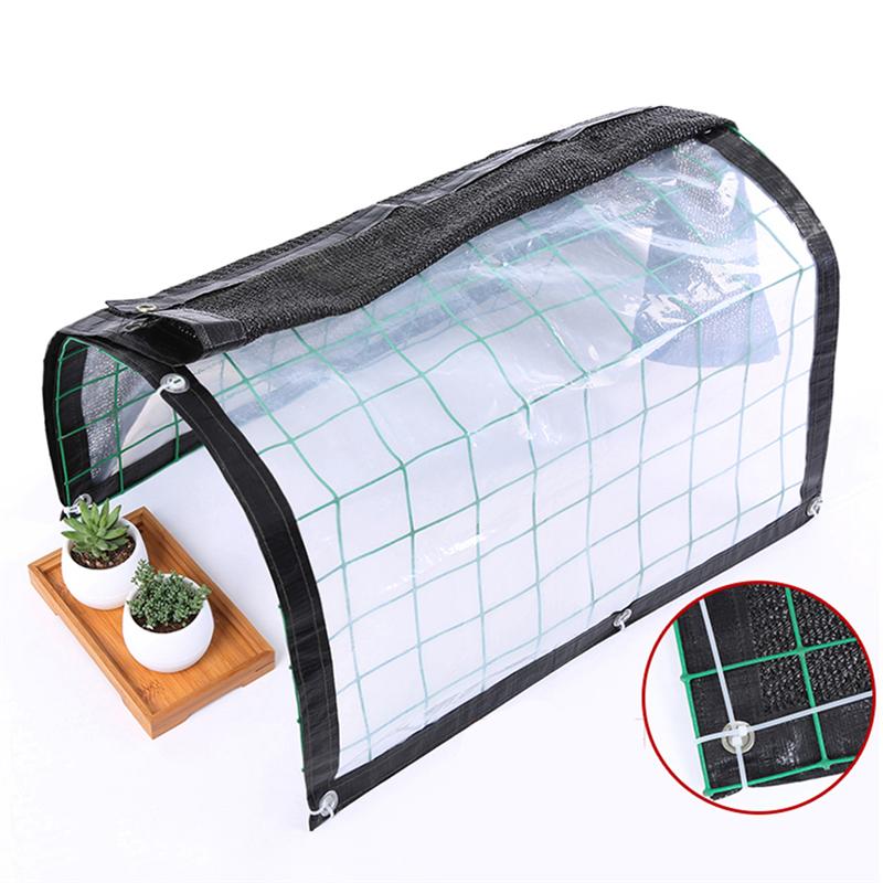 1 Juego de toldo de protección de plantas resistente a la lluvia fácil de instalar suministros de jardín a prueba de viento plantas dosel cubierta de plantas en macetas