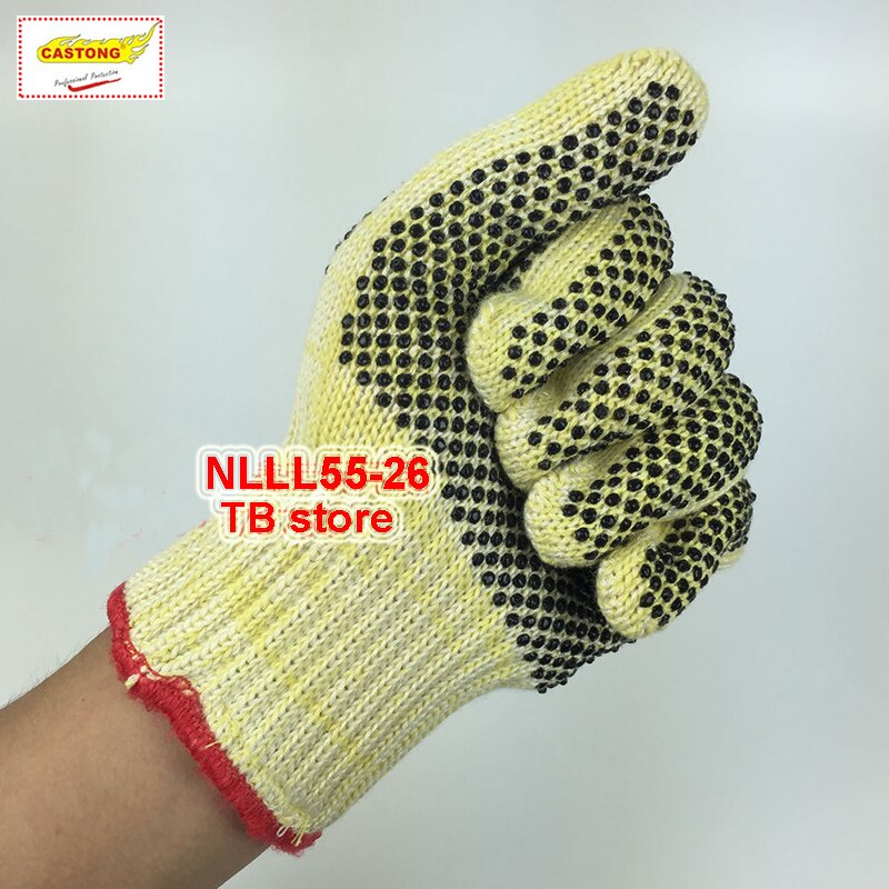 Guantes de alta temperatura de 300 grados, de alta densidad, gel de sílice, adorno de fuego, guantes de seguridad antiquemaduras para hornear