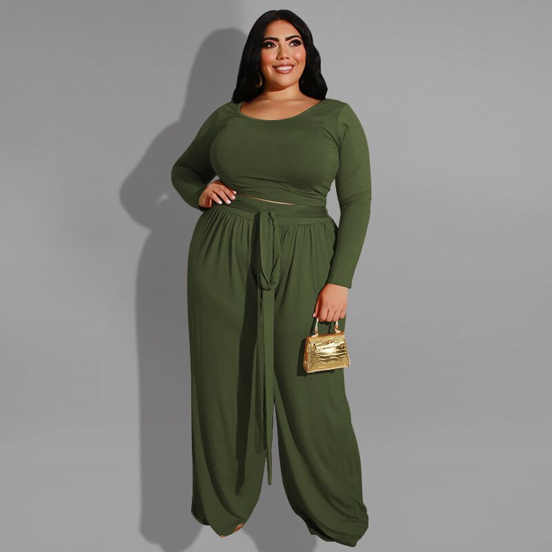 5xl Plus Größe für Frauen Schwarz Grün Plus Größe 2 Stück einstellen Frauen Party Bodycon Verein Outfits Plus Größe ClothingPlus größe Conjuntos: Armee Grün / XL