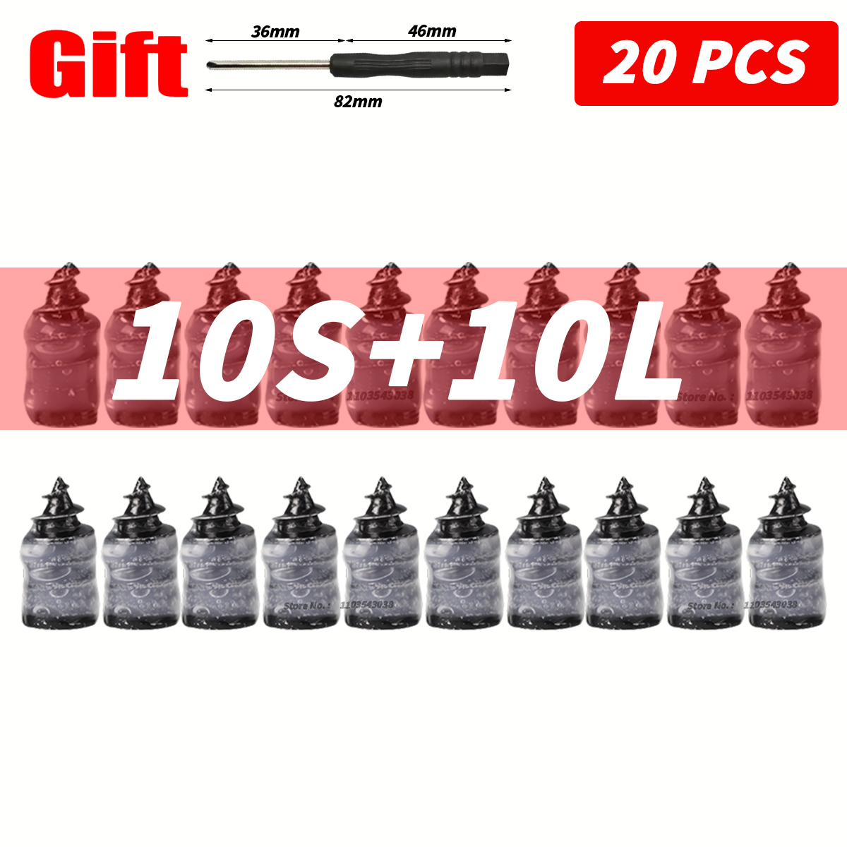 10-100PCS Universal Vakuum Auto Reifen Reparatur Gummi Nagel Für Auto Motorrad Roller Tubeless Reifen Reparatur Kit Kleber freies Reifen Nägel: WHITE