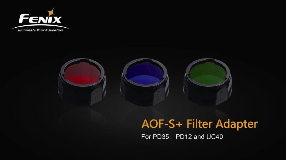 Fenix AOF-S + Zaklamp Zaklamp Rood Filter Nachtzicht Outdoor Spot Game Adapter Cap Signaal Voor PD35 PD12 UC40