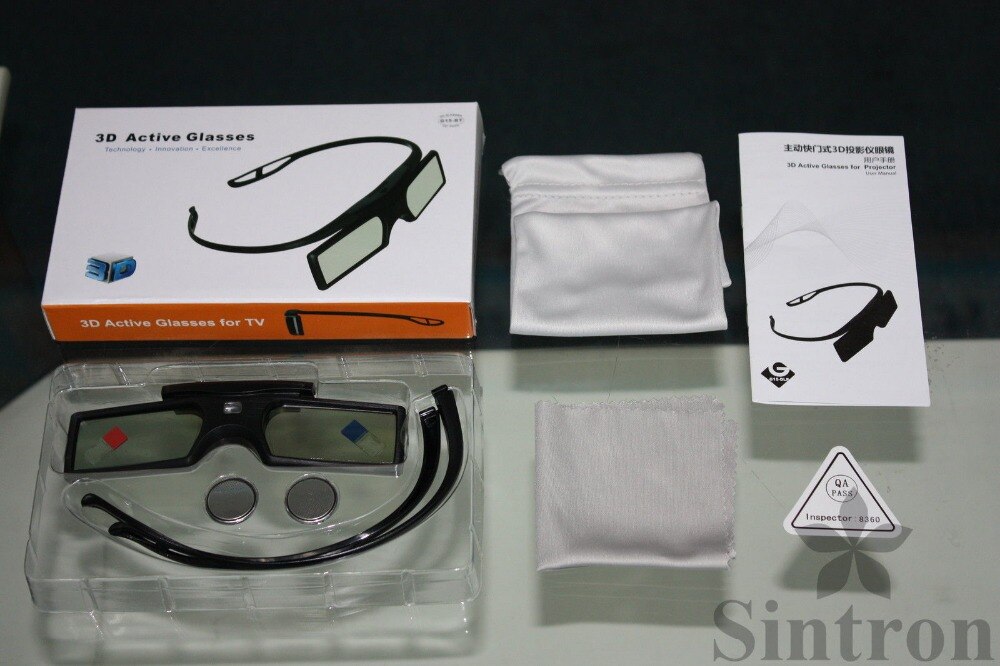 [Sintron]2X 3D Active Glasses for Samsung 3D TV,8 Series UE48H8090SV UE55HU8590V UE55HU8290L UA48HU8500W,6 S UA32H6400AW