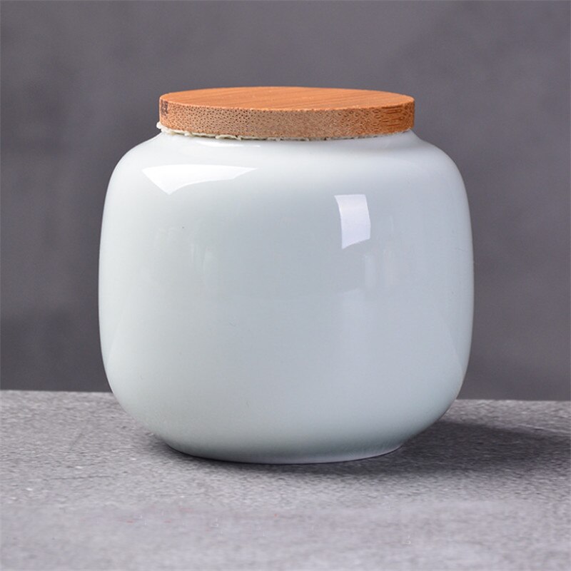 Ceramiczne przyprawy kuchenne pudełko retro rozszczepienie kolor pojemniki robić herbaty pojemniki na żywność podróż butelka robić przechowywania kawy porcelanowy słoik na przyprawy: B