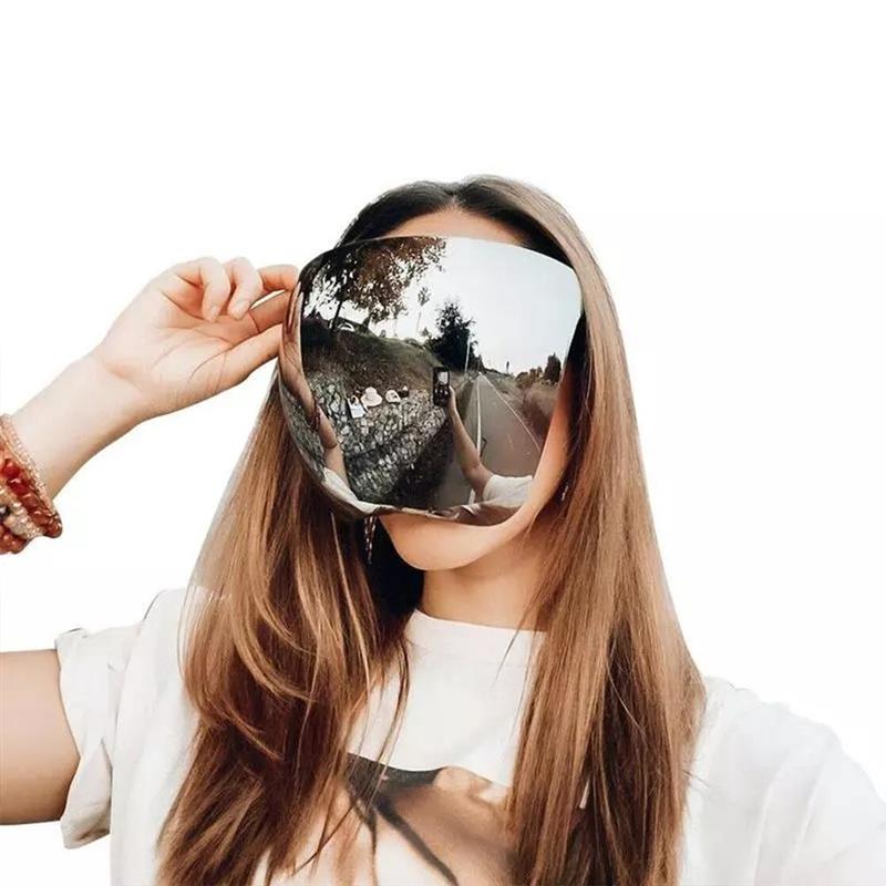 Gesicht Schild Sonnenbrille Visier Volle Gesicht Abdeckung Visier Gläser UV400 Schutz Brillen Auto Motorrad Fahrrad Fahrer Brille: Silber