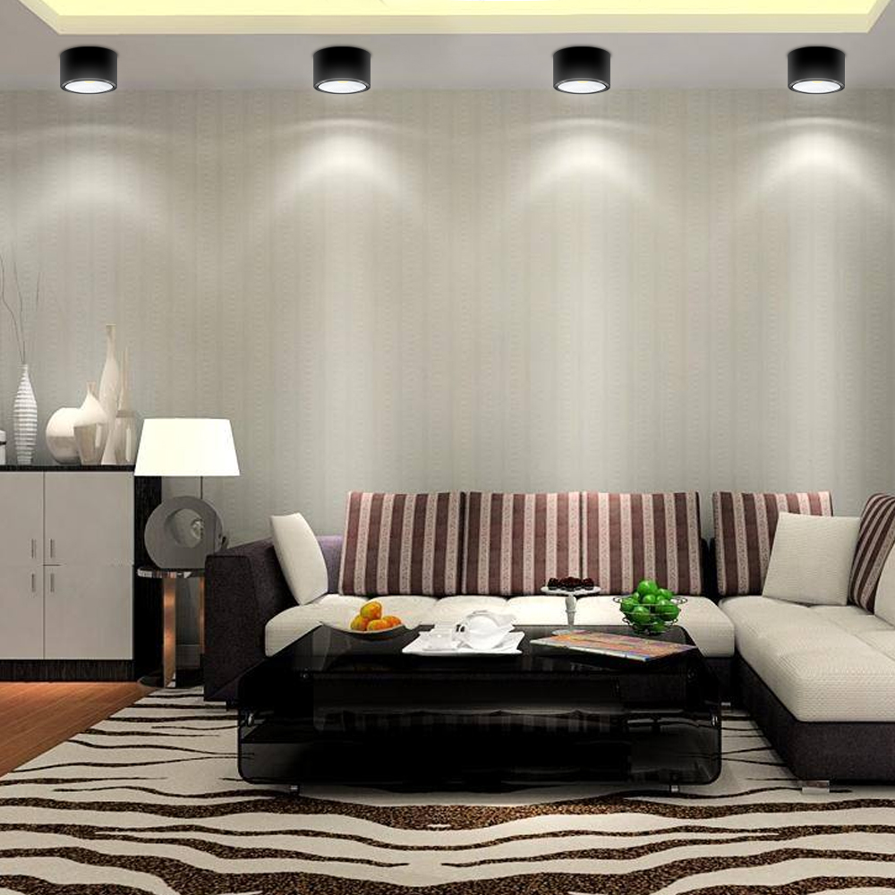 Modern Spotlight Surface Mounted Spot led Aluminum COB Chip Home Living Room Dining Room Showcase Corridor Lighting Ceiling Lamp