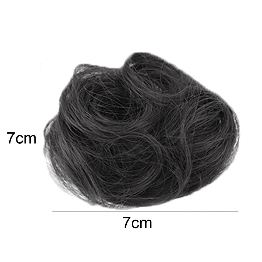 Girl's Donut Hair Bun synthetic Wrap On Messy Bun Mini Hair Bun Extension Curly Chignon Claw Clip Hairpiece Topknot Accessory