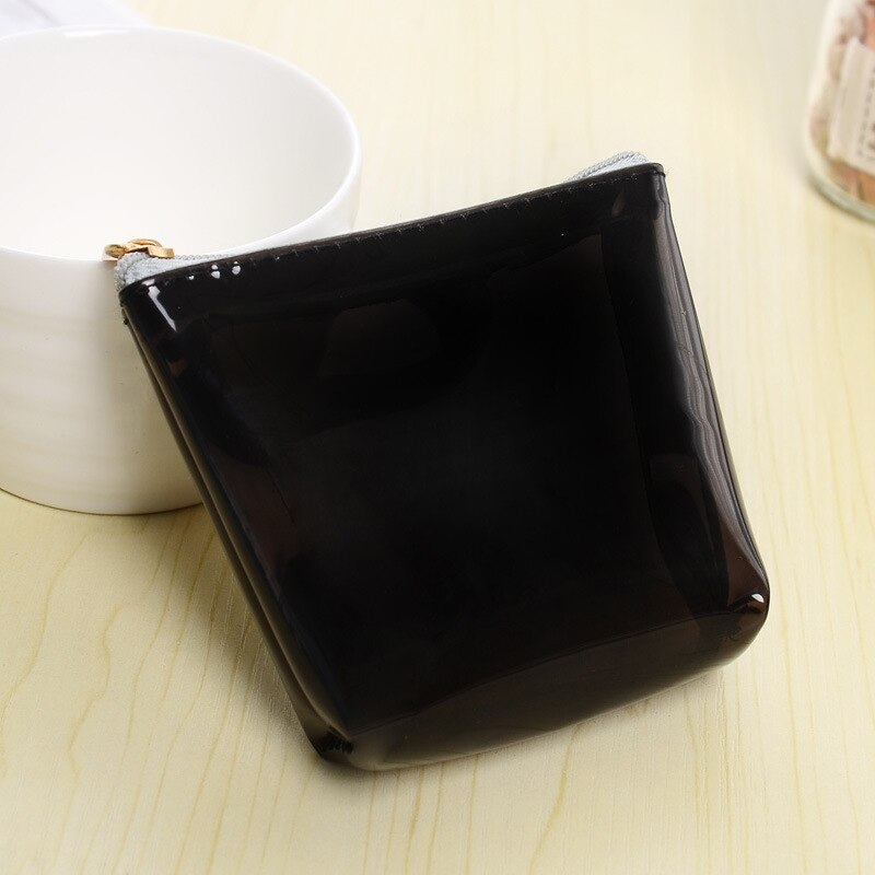 Cute Pocket Coin Bag Candy Color Coin Purse Jelly Wallet Pouch Holder Women's Hand Change Purse Waterproof Pouch BAG Transparent