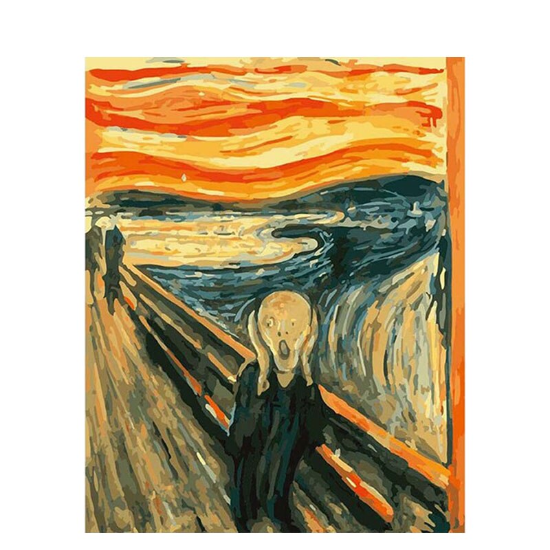 GATYZTORY DIY HandPainted Oil Painting Paint By Numbers For Adults Children Abstract Picture Colouring Home Decor: 60x75cm no frame