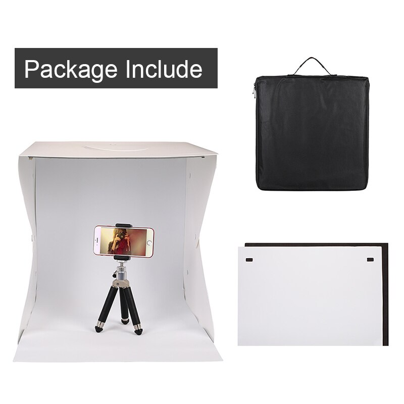 Fotostudio doos LED studio 30cm x 30cm x 30cm mini vouwen studio digital photo soft box draagbare tafel studio box