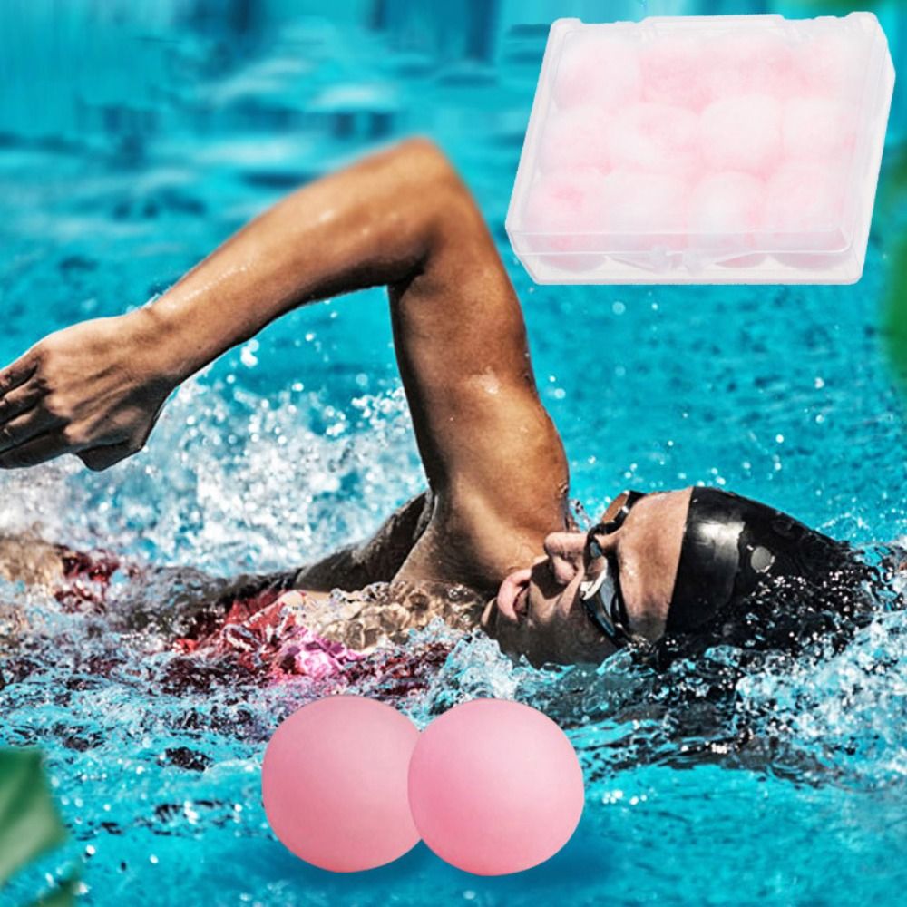 2/4/6/12/20PCS Zachte Wax Katoenen Oordopjes Wax Kneedbare Oordoppen Gehoorbescherming Geluiddichte Ruisonderdrukking Oordop Unisex