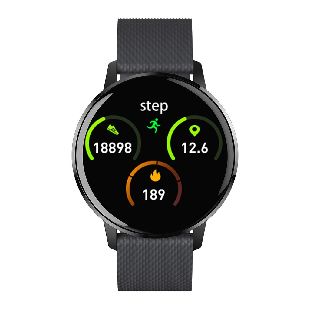 Smart Watch T4 bracciale cardiofrequenzimetro Monitor pressione sanguigna promemoria chiamate Fitness Tracker Smart Watch impermeabile Android IOS: Gray