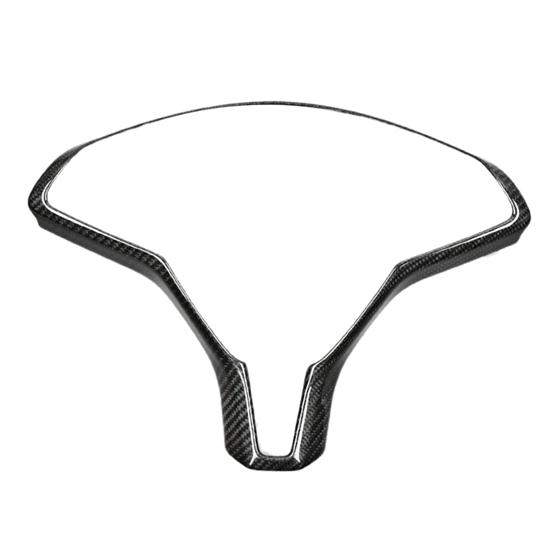 Carbon Fiber Car Inner Steering Wheel Frame Trim Steering Wheel Modified Decorative Accessories for Tesla Model S Model X -