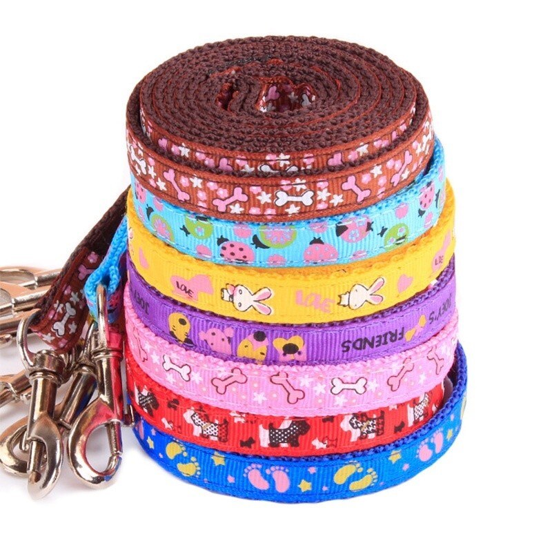 1pc 120cm hundesnor lang nylon breakaway kæledyrsvandring blyreb hund daglig gangsnor 6 farver levering