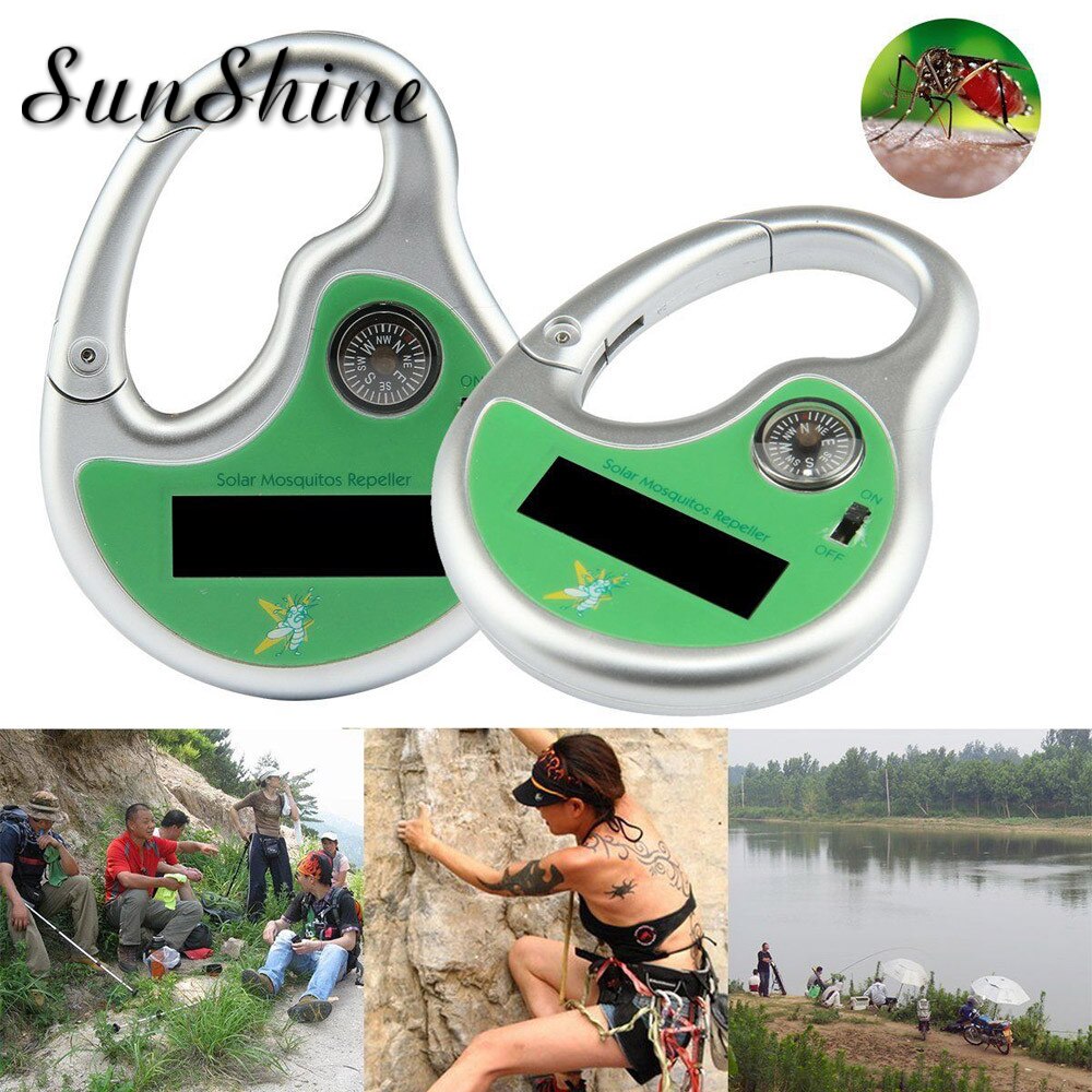 Portable Solar Powered Sonic Mosquito Insect Repeller with Compass 5 square meter mosquito repeller outdoors Insect Repeller