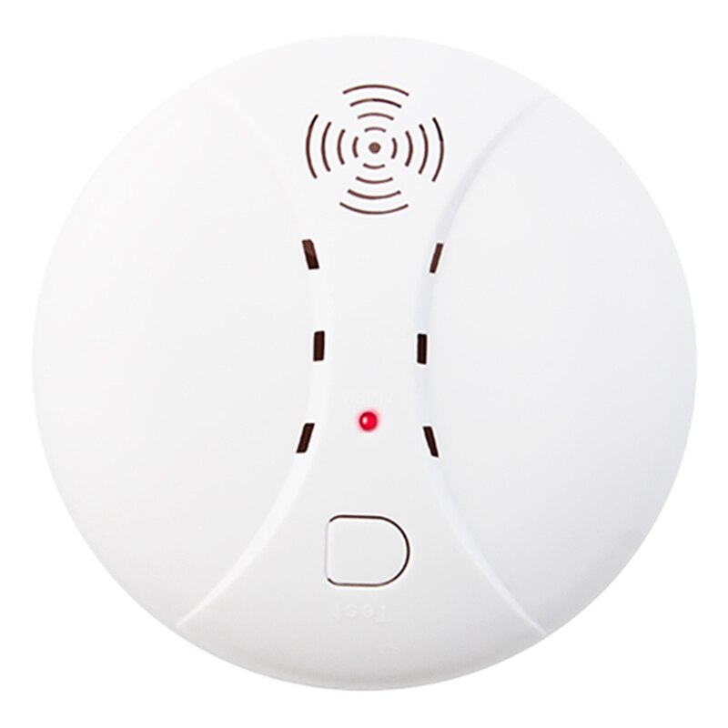 Draadloze rookmelder voor thuisbeveiliging, alarmsysteem met sensor, rookmelder: Default Title