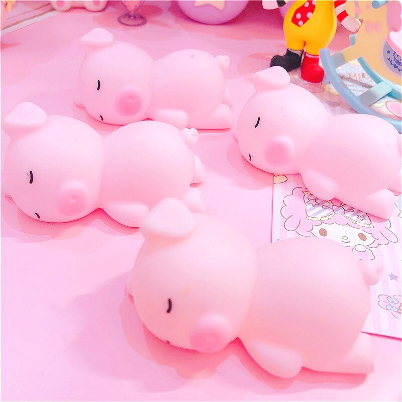 1pcs The Lovely Squeeze Toy Novelty Funny Animal Toys Party Favors Supplies Stress Relief Toy: Sleep Pig