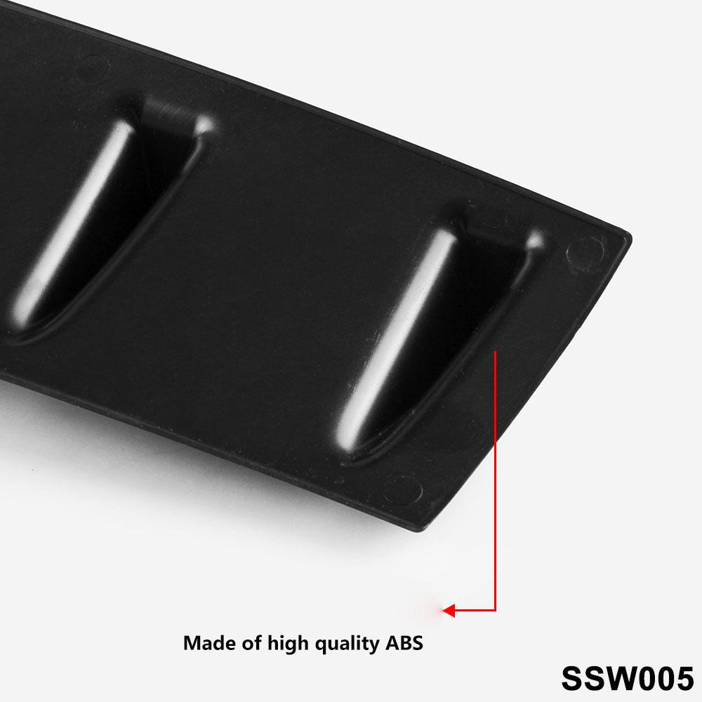 Shark Style Universal Rear Bumper ABS Lip Diffuser Fin Universal Use Car Automobile Accessories Parts Small/Medium/Large