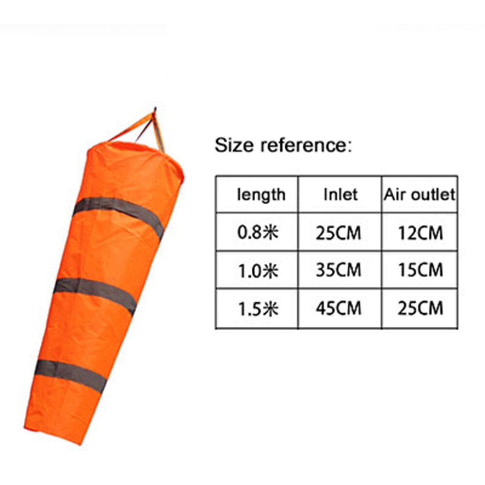 100CM Reflective Windsock Scratchproof Fluorescent Reflective Windsock Weathervane Outdoor Windproof