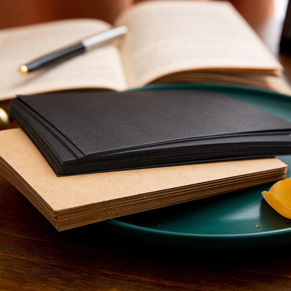 20 sheets DIY Cardboard Scarpbooking Graffiti Blank Card Kraft Paper Card Greeting Card Postcard