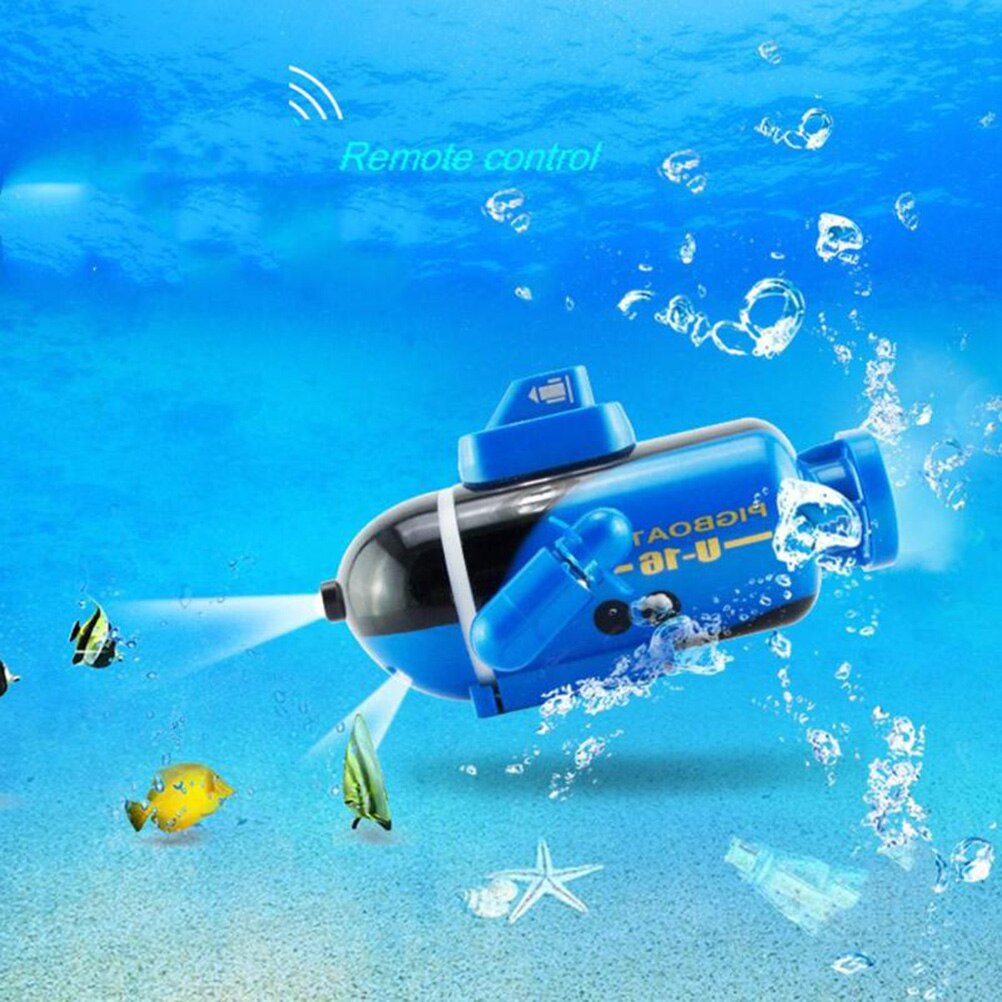 Mini Radio Racing RC Submarine Toy Underwater Submarine Bath Toys Remote Control Boat In Bathtub Pools Lakes Boat For Kids