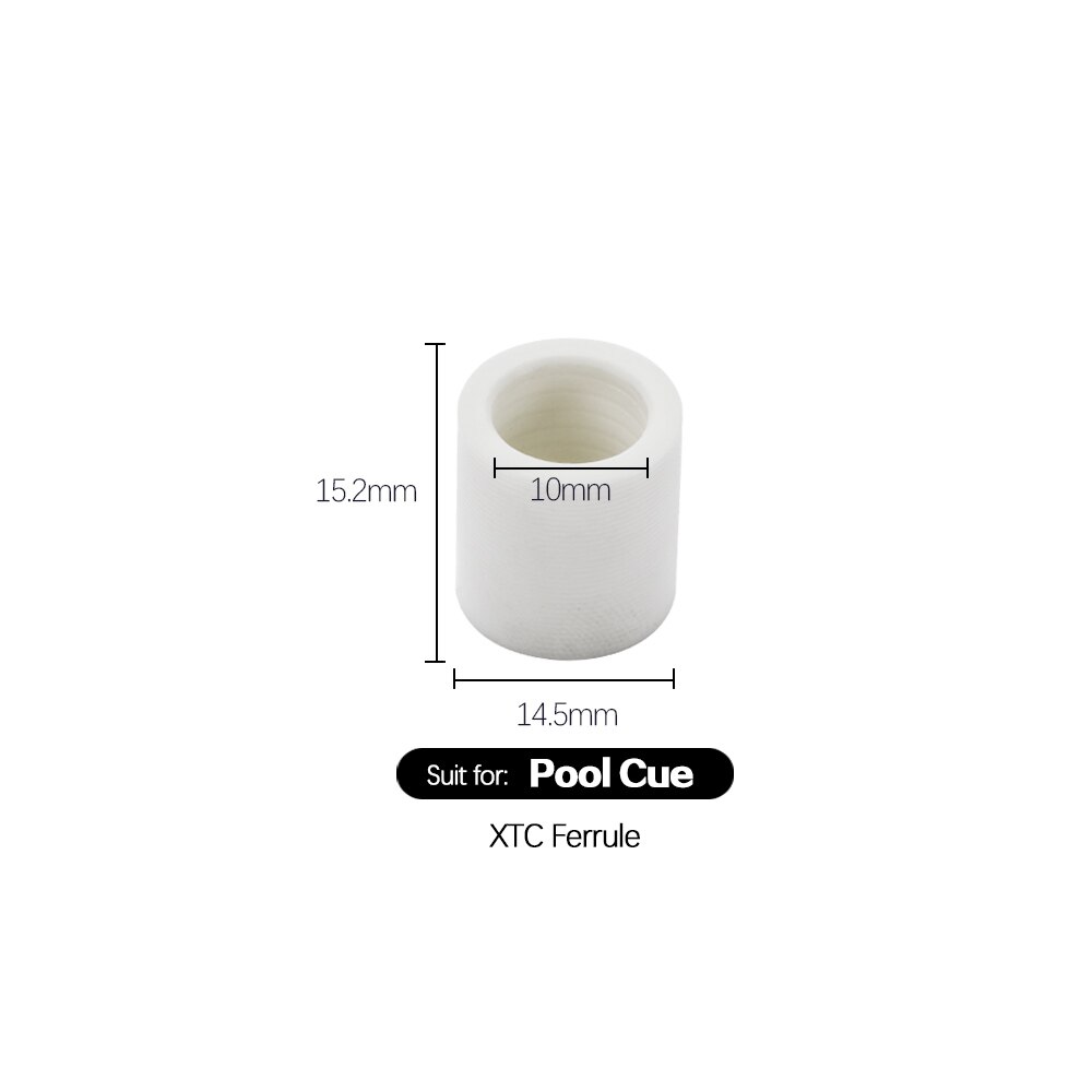 Virola de billar XTC, palo de billar para Taco de Carom, 3 cojines, accesorio de billar duradero, 2 uds.: D