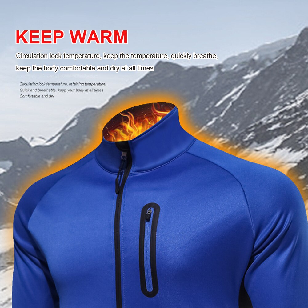 Winter Cycling Jacket Windproof Thermal Keep Warm Mountain Bike Jacket Coat Outdoor Sports Bicycle Clothes