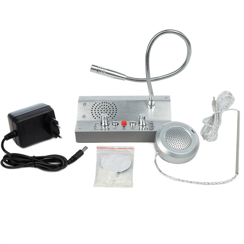 Mute Function Box Office Loud Speaker Mic Window Intercom Two Way Radio Wireless Call For Bank Service Center: AU