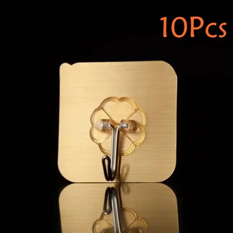 5/10/20 Pcs Door Hook Adhesive Wall Hooks Transparent Anti-skid Traceless Heavy Duty Stick on Hook Bathroom Kitchen Wall Sticker: black