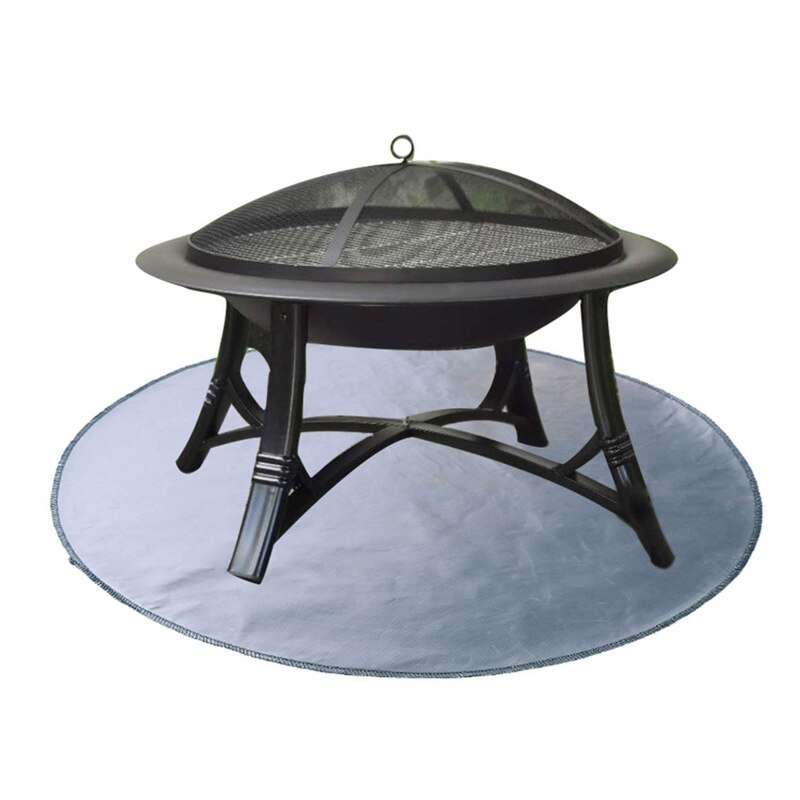 Tapis De Cheminée Ignifuge 122x61 Cm - Protection Sol Contre Flammes Et Braises - Pour Intérieur Et Extérieur - 6