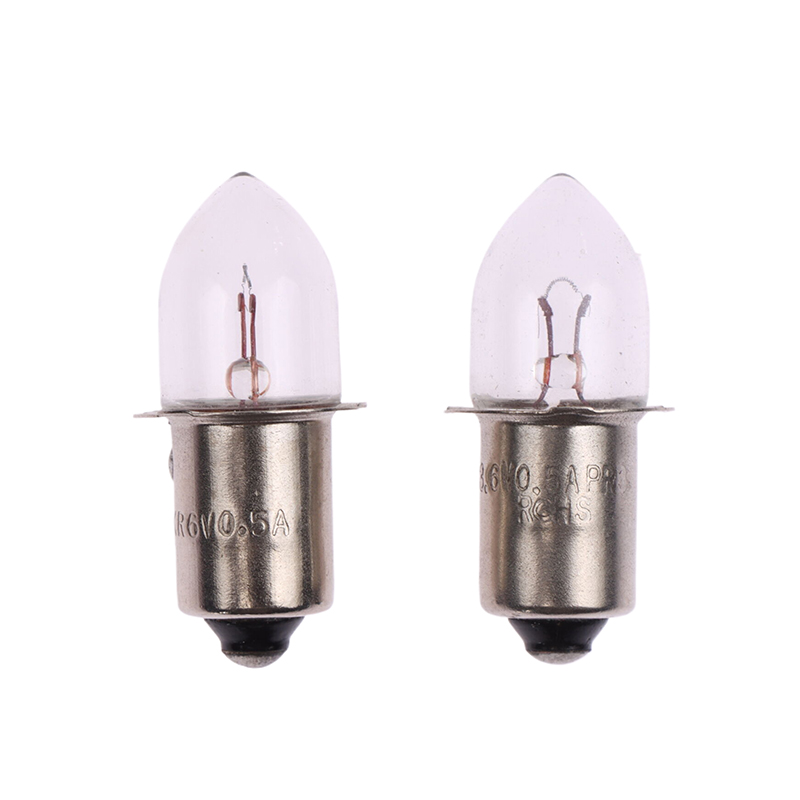 Bombilla de Base práctica p13.5S, linterna de estilo antiguo de 2,4 V, 3,6 V, 4,8 V, 6V, 7,2 V, 0.4A, 0.5A, 0.75A, Bombilla de Lámpara de trabajo