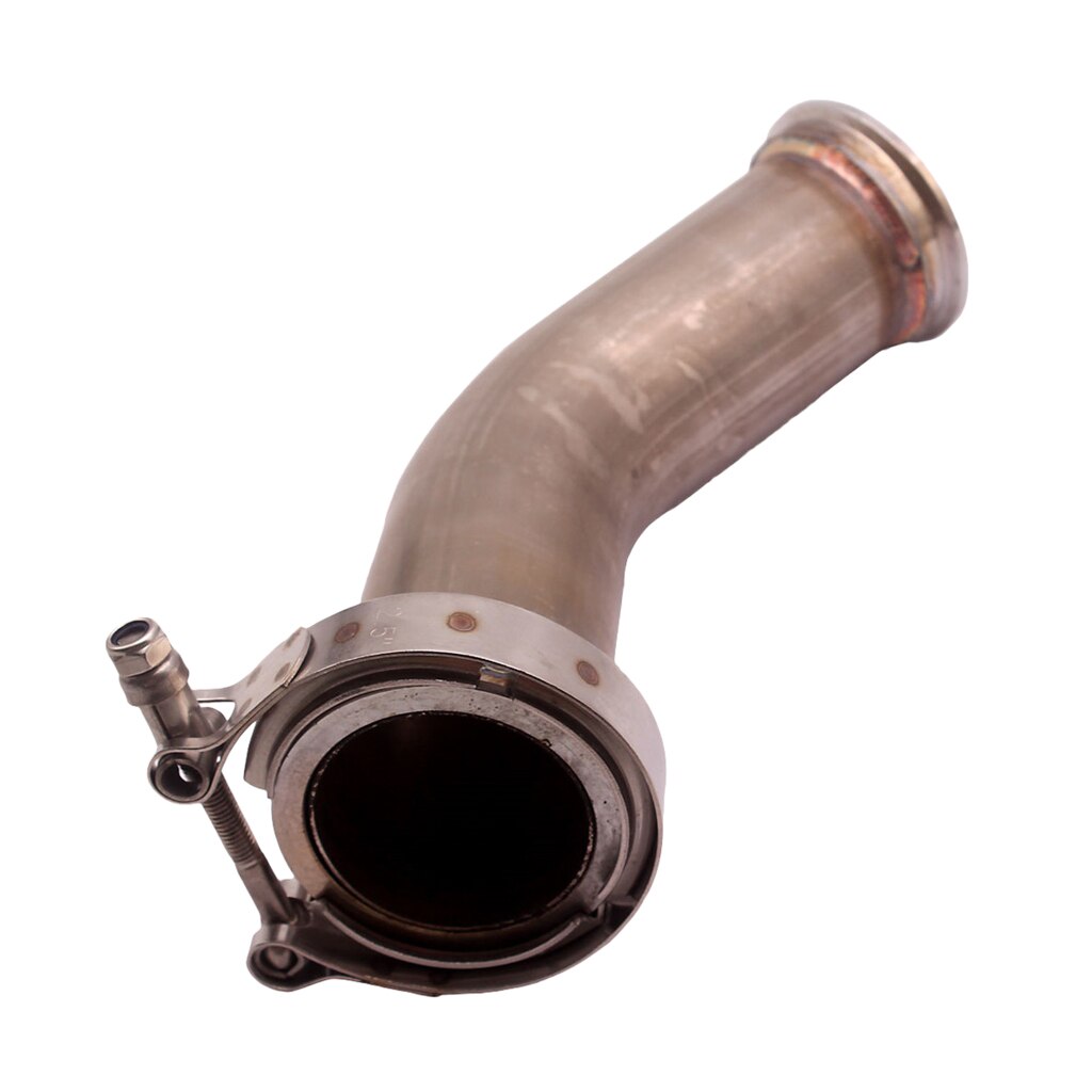 45 Degree V-Band Pipe Turbo Exhaust Downpipe with 2.5" V band Flanges Clamp
