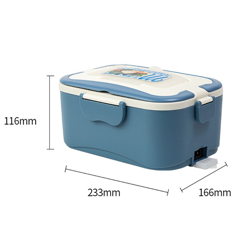 12/24/220V Electric Heating Lunch Box 1.5L Stainless Steel Inner Container Portable Food Warmer Lunchbox For Car Home Office