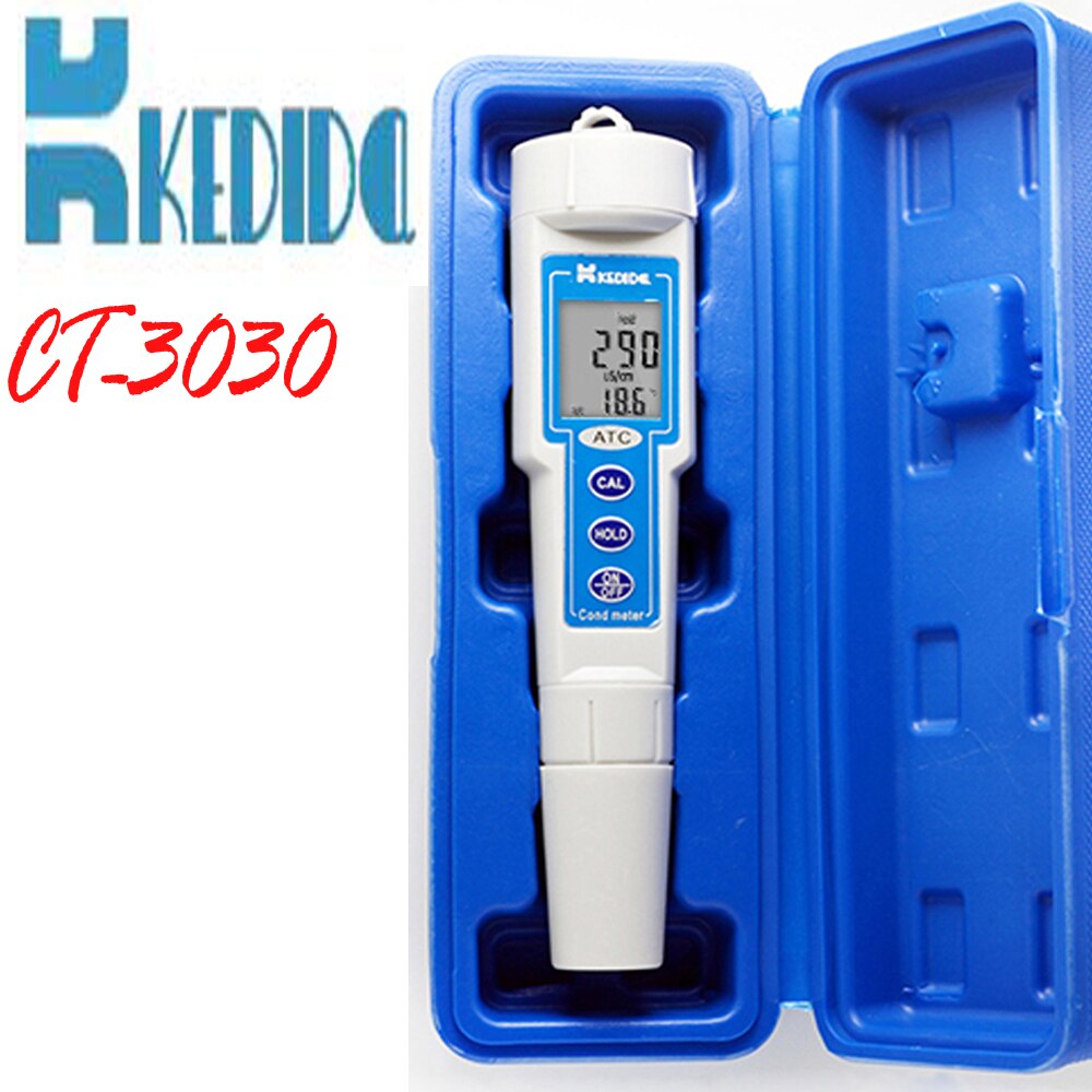 CT-3030 Conductivity Meter Measurement range:0 -1999 uS Pen type digital conductivity tester