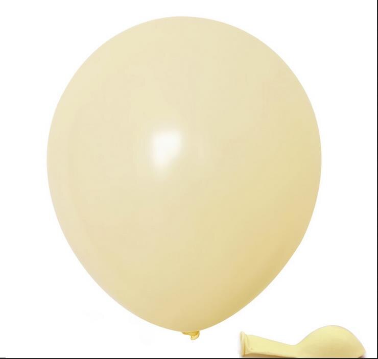 Pakke  of 100 stk macaron slikfarvede festballoner pastel latexballoner 10 tommer: Gul